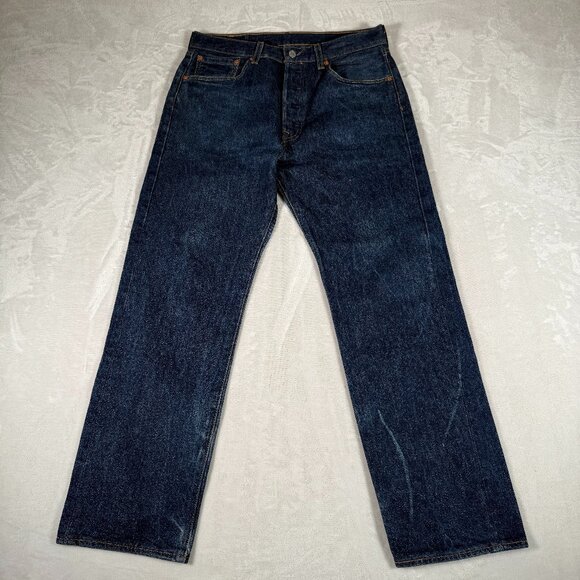 Vintage Levis 501 Jeans Men Size W34 L32 Straight Leg Button Fly Made in Mexico